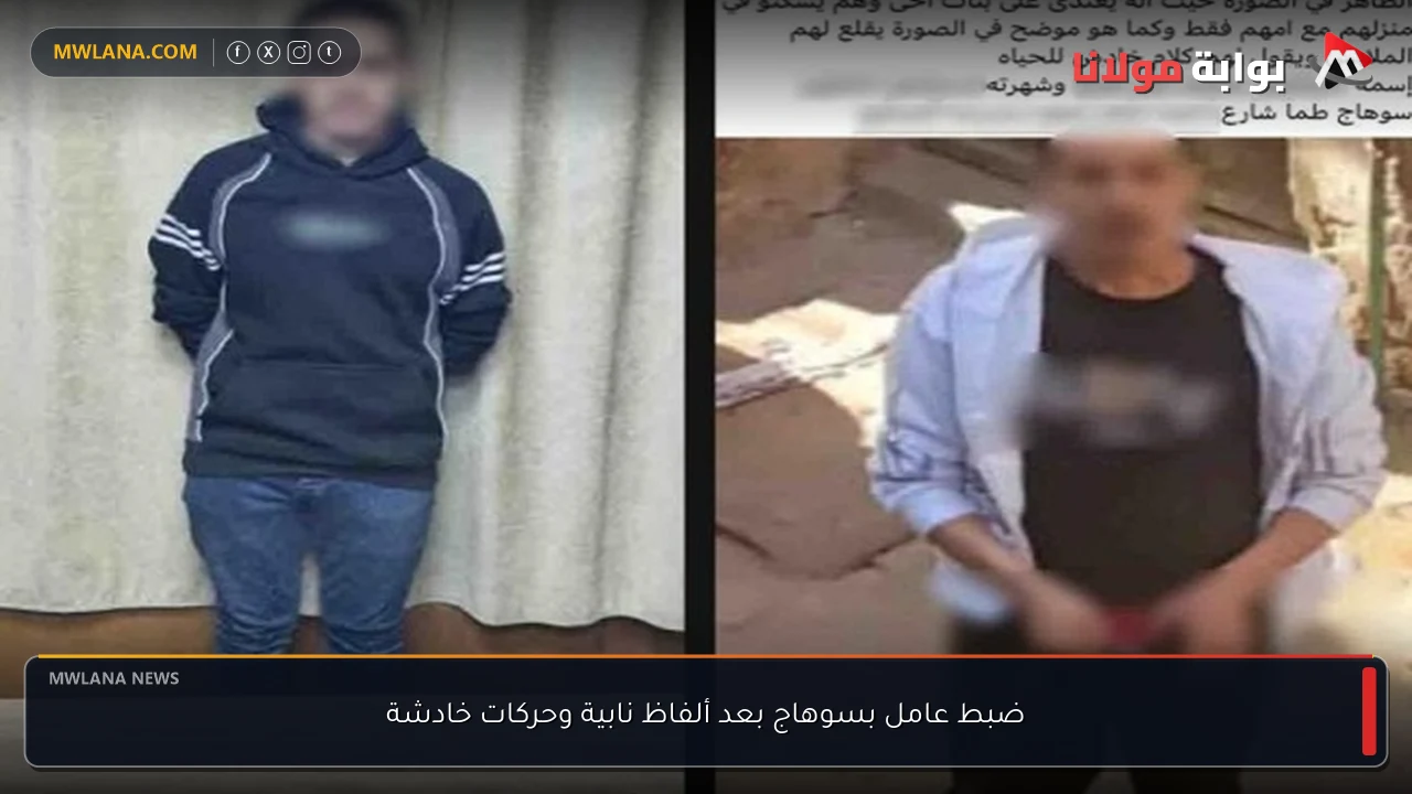 ضبط عامل بسوهاج بعد ألفاظ نابية وحركات خادشة