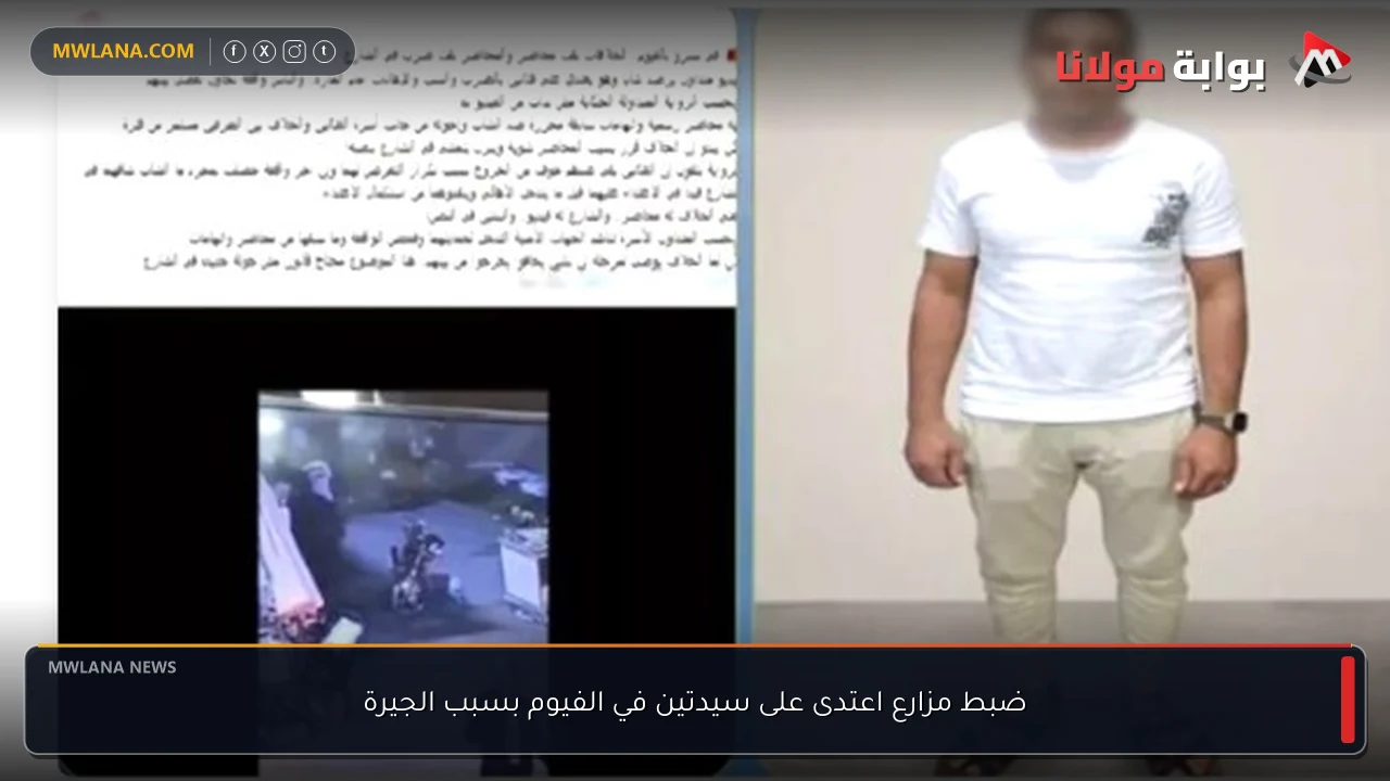 ضبط مزارع اعتدى على سيدتين في الفيوم بسبب الجيرة