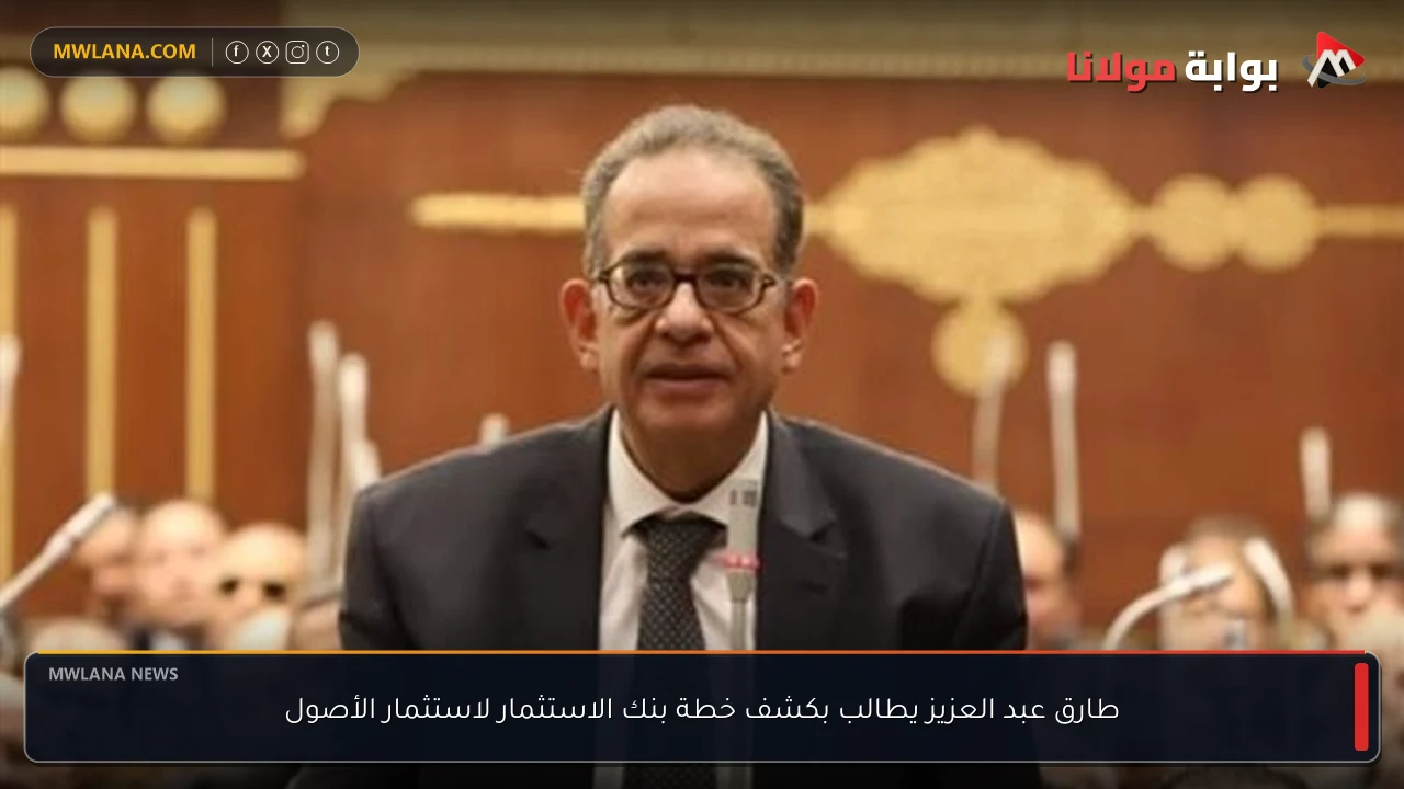 طارق عبد العزيز يطالب بكشف خطة بنك الاستثمار لاستثمار الأصول
