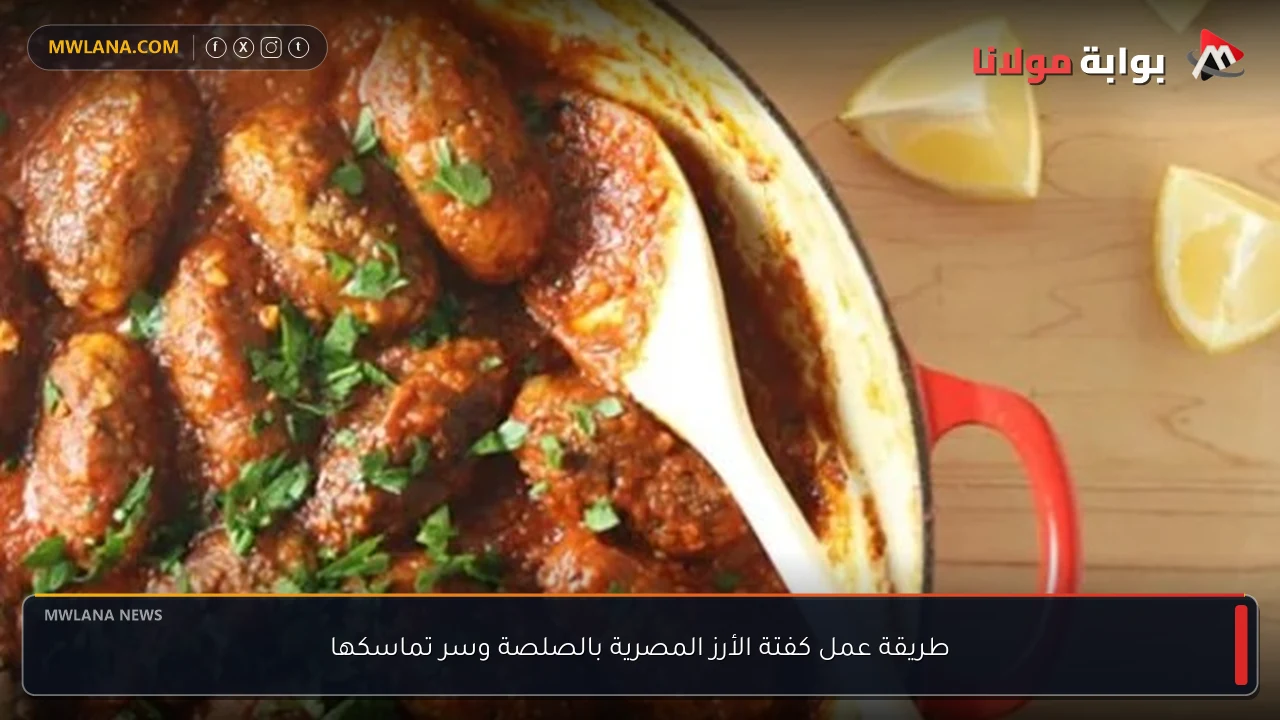 طريقة عمل كفتة الأرز المصرية بالصلصة وسر تماسكها