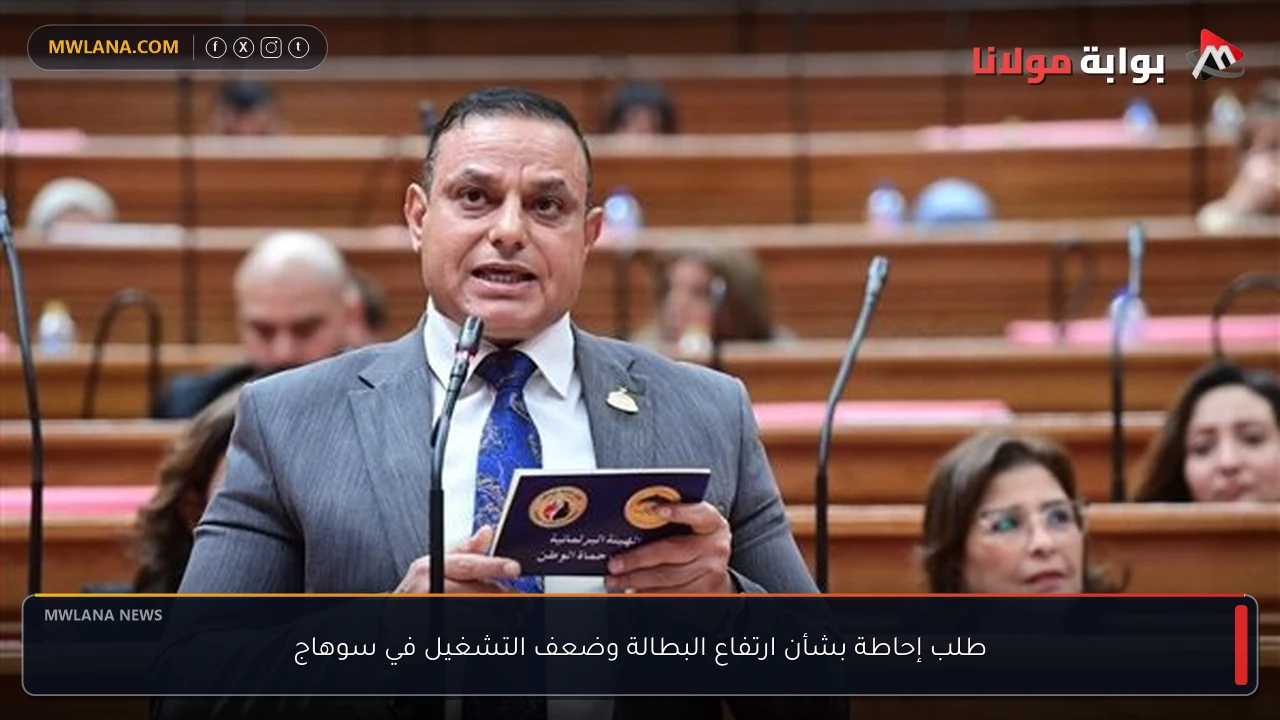 طلب إحاطة بشأن ارتفاع البطالة وضعف التشغيل في سوهاج