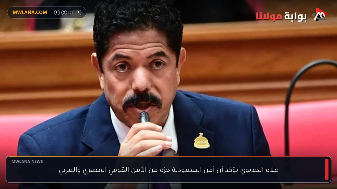 علاء الحديوي يؤكد أن أمن السعودية جزء من الأمن القومي المصري والعربي
