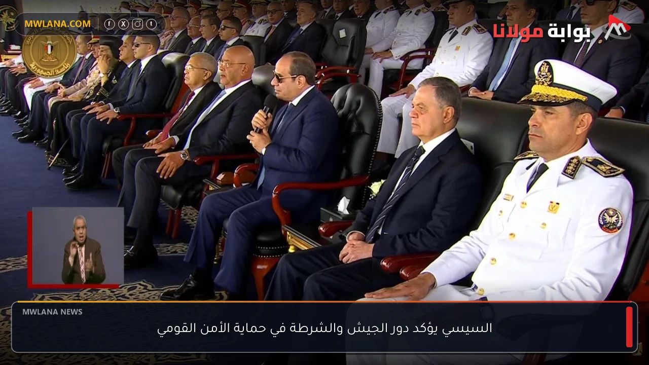 السيسي يؤكد دور الجيش والشرطة في حماية الأمن القومي