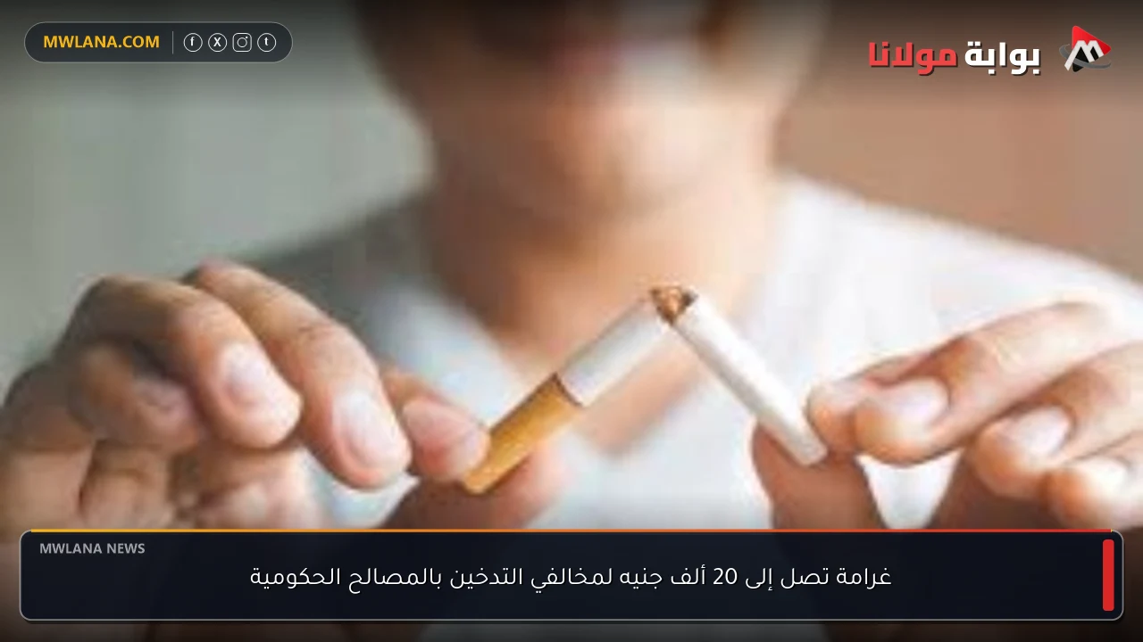 غرامة تصل إلى 20 ألف جنيه لمخالفي التدخين بالمصالح الحكومية