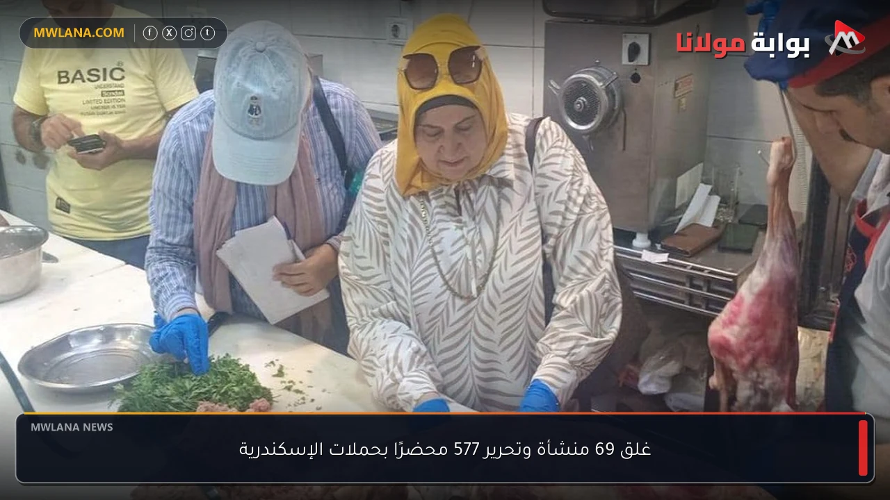 غلق 69 منشأة وتحرير 577 محضرًا بحملات الإسكندرية