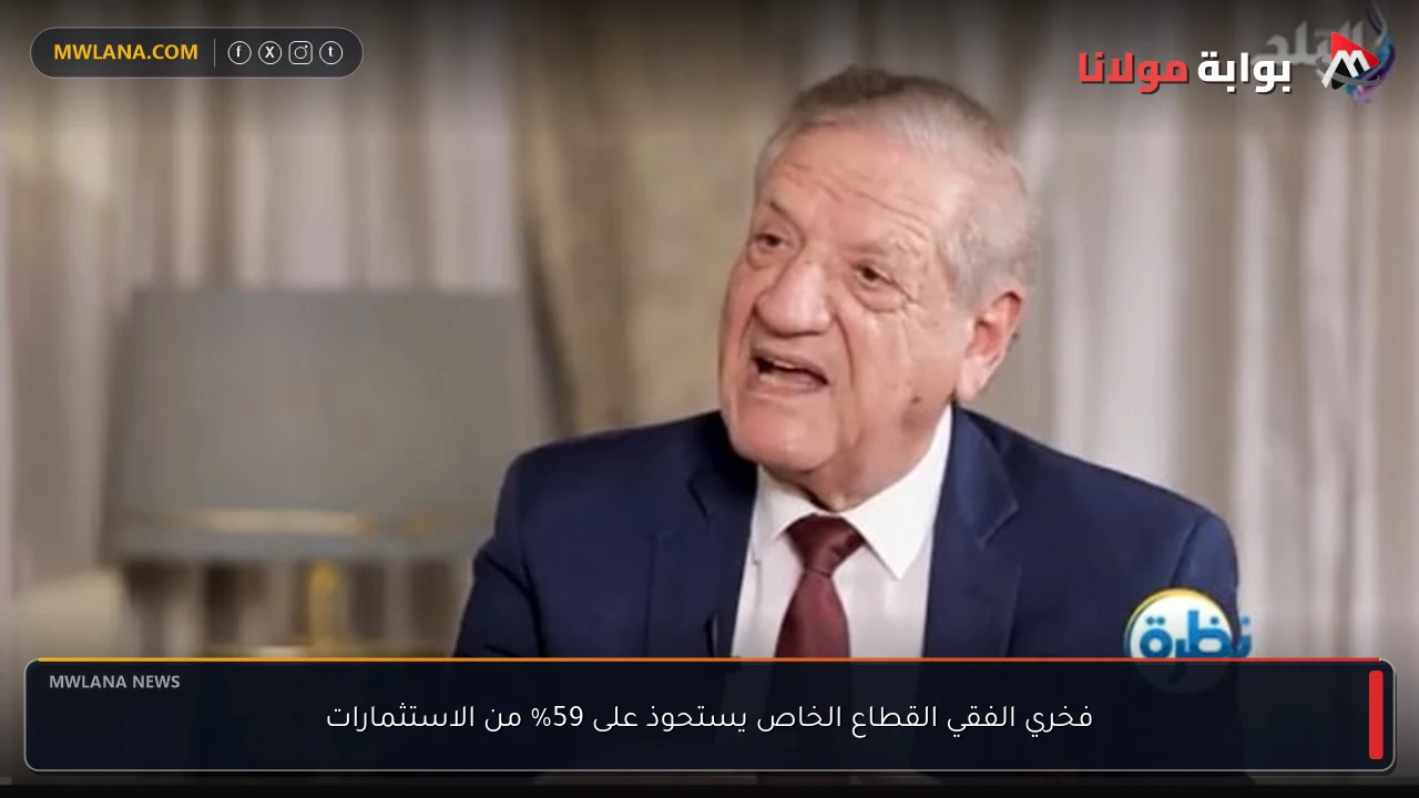 فخري الفقي القطاع الخاص يستحوذ على 59% من الاستثمارات