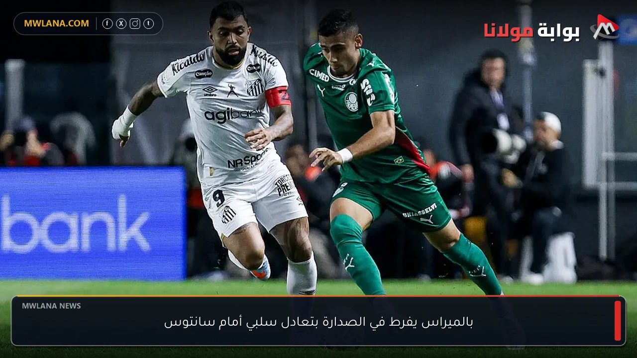 بالميراس يفرط في الصدارة بتعادل سلبي أمام سانتوس