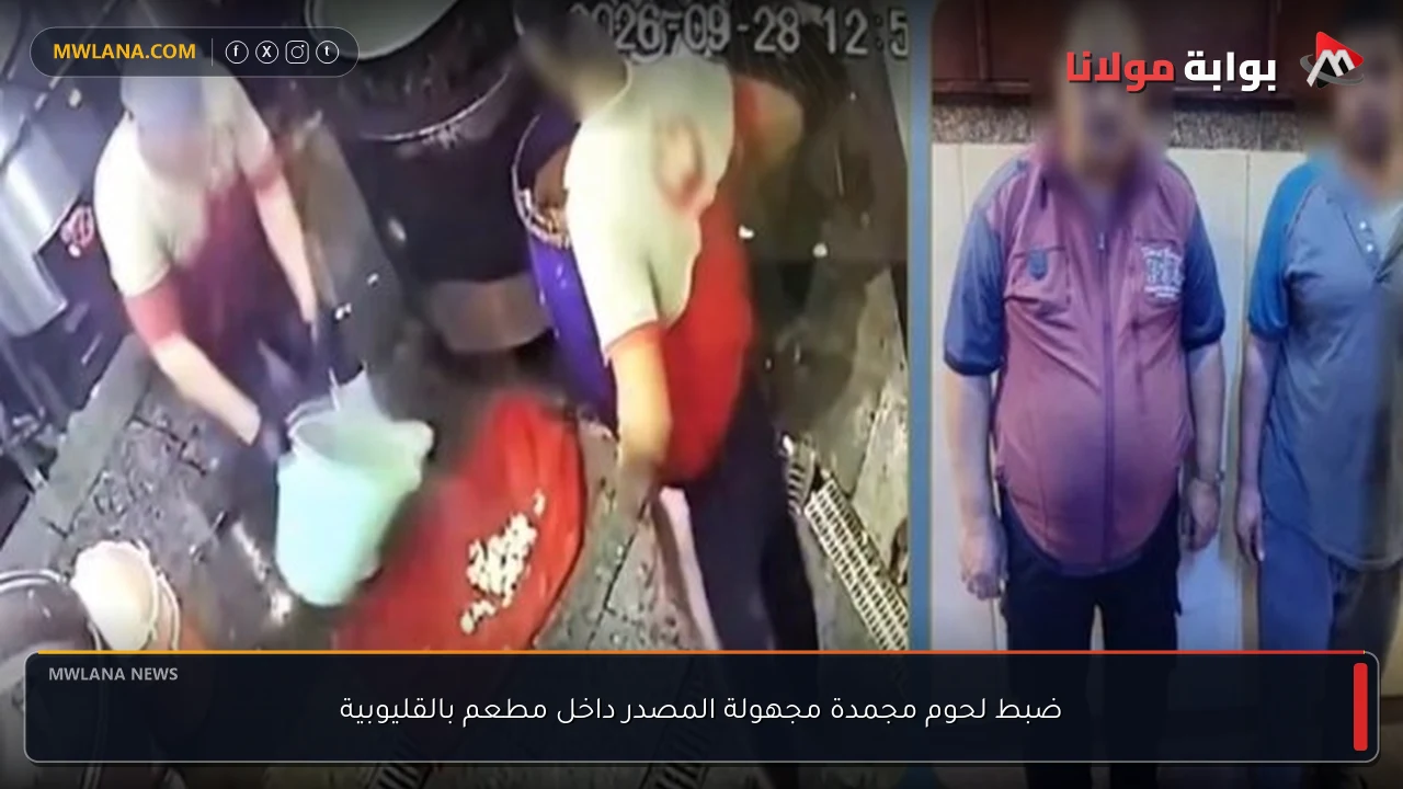 ضبط لحوم مجمدة مجهولة المصدر داخل مطعم بالقليوبية