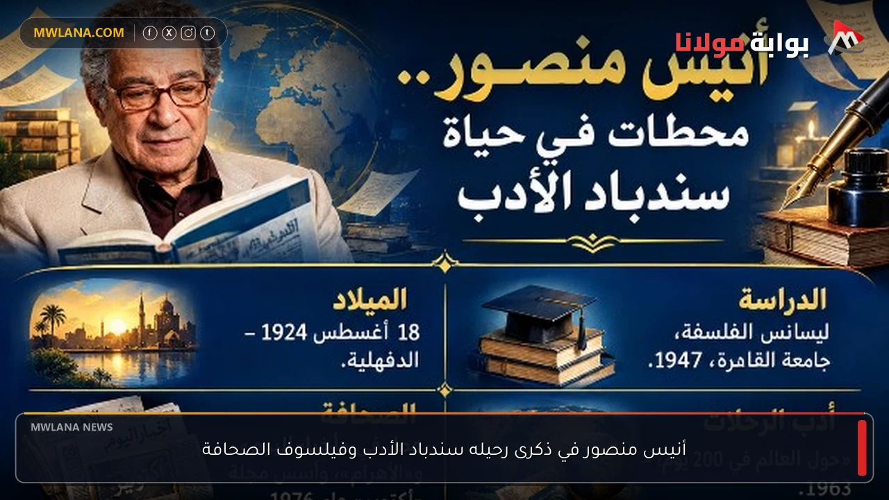 أنيس منصور في ذكرى رحيله سندباد الأدب وفيلسوف الصحافة