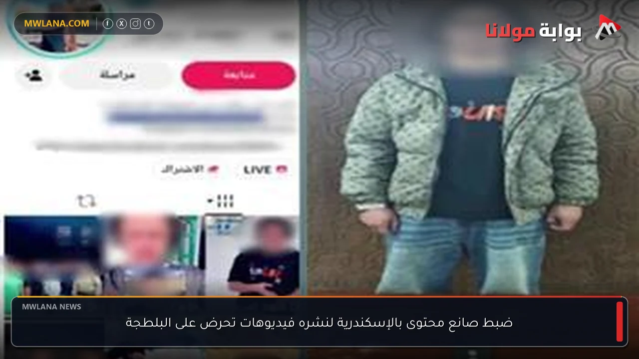 ضبط صانع محتوى بالإسكندرية لنشره فيديوهات تحرض على البلطجة