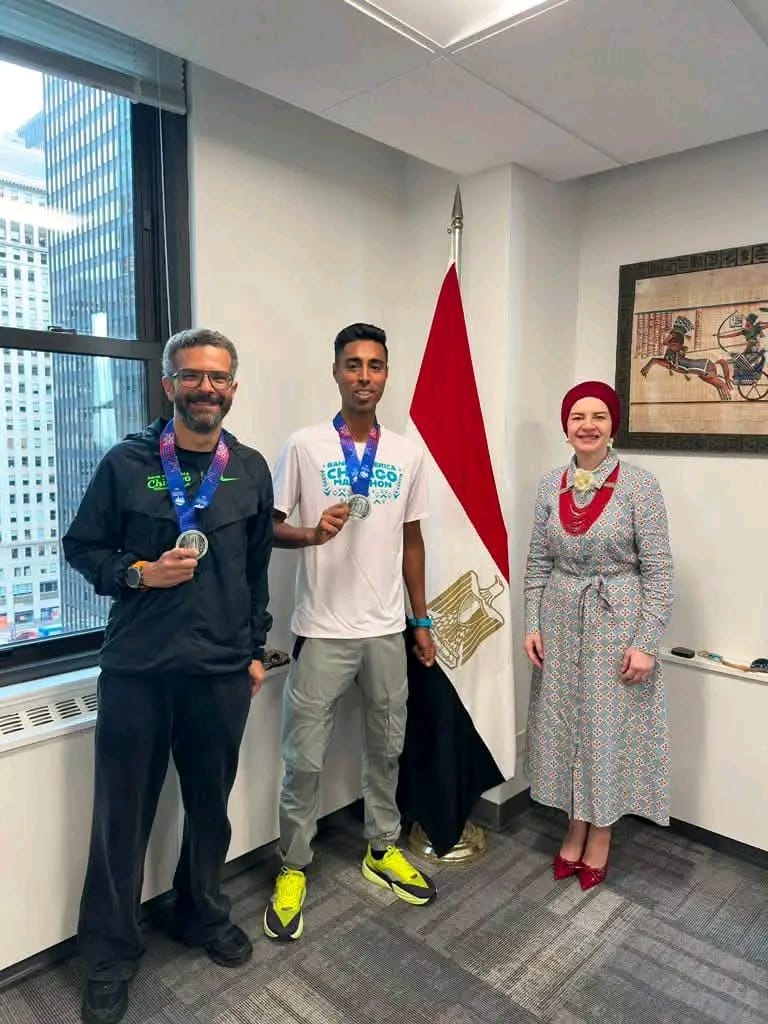  قنصلية مصر فى شيكاغو تحتفى بالمشاركين المصريين بماراثون شيكاجو ٢٠٢٦
