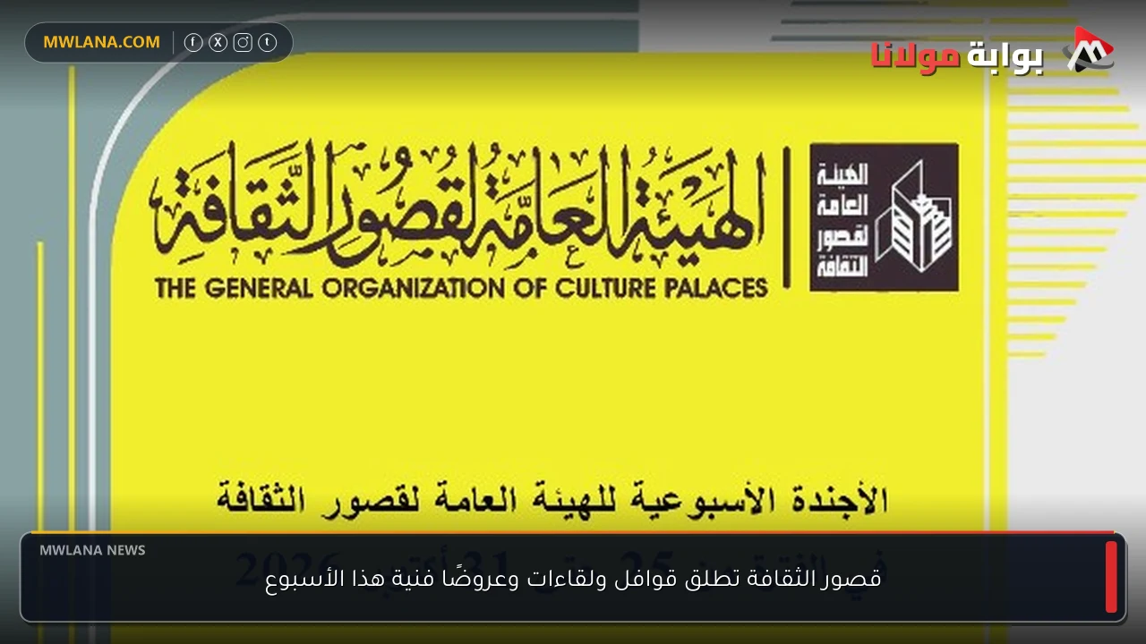 قصور الثقافة تطلق قوافل ولقاءات وعروضًا فنية هذا الأسبوع