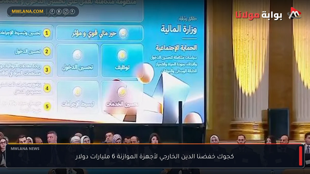 كجوك خفضنا الدين الخارجي لأجهزة الموازنة 6 مليارات دولار