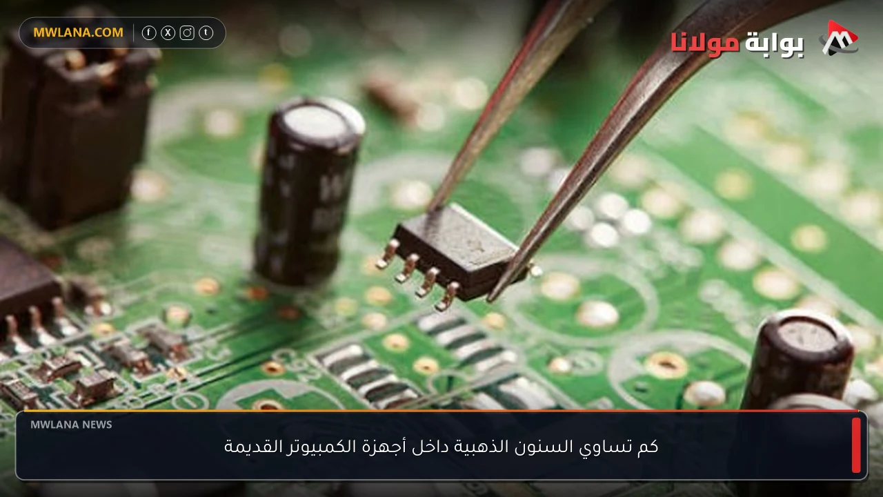 كم تساوي السنون الذهبية داخل أجهزة الكمبيوتر القديمة