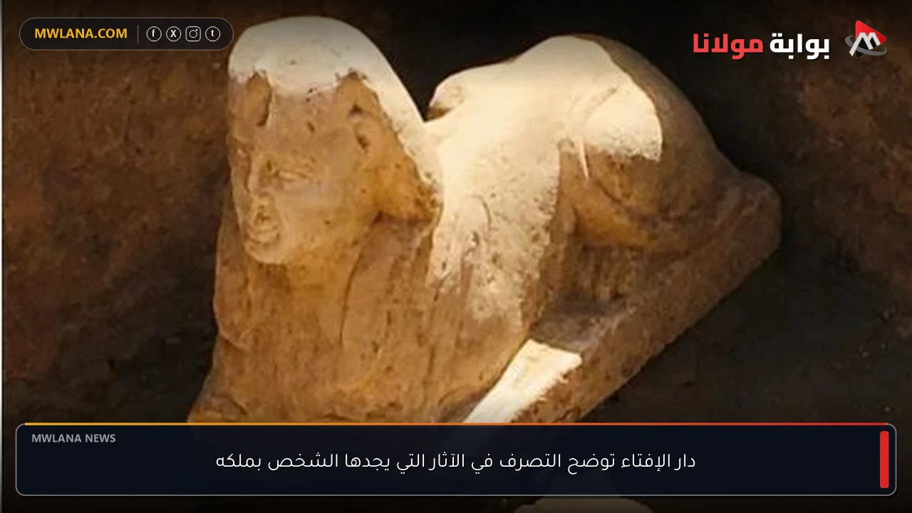 دار الإفتاء توضح التصرف في الآثار التي يجدها الشخص بملكه
