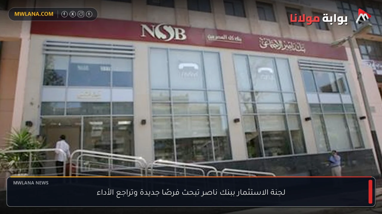 لجنة الاستثمار ببنك ناصر تبحث فرصًا جديدة وتراجع الأداء