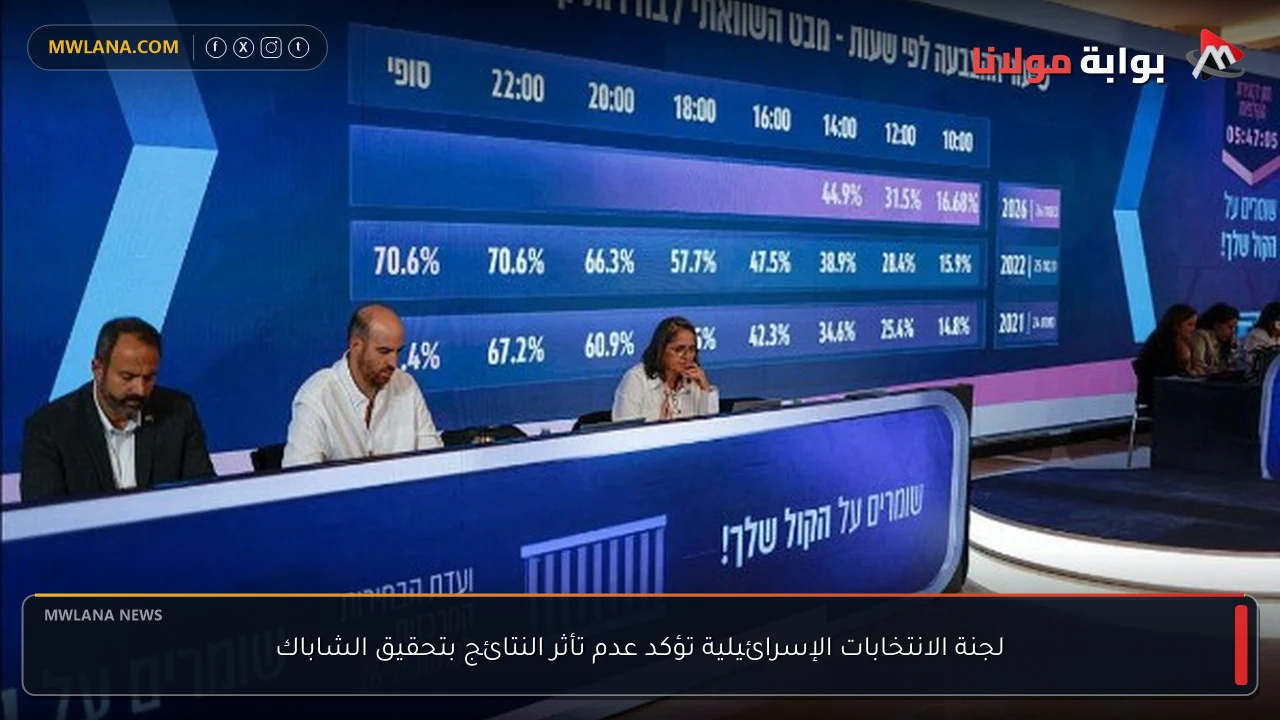لجنة الانتخابات الإسرائيلية تؤكد عدم تأثر النتائج بتحقيق الشاباك