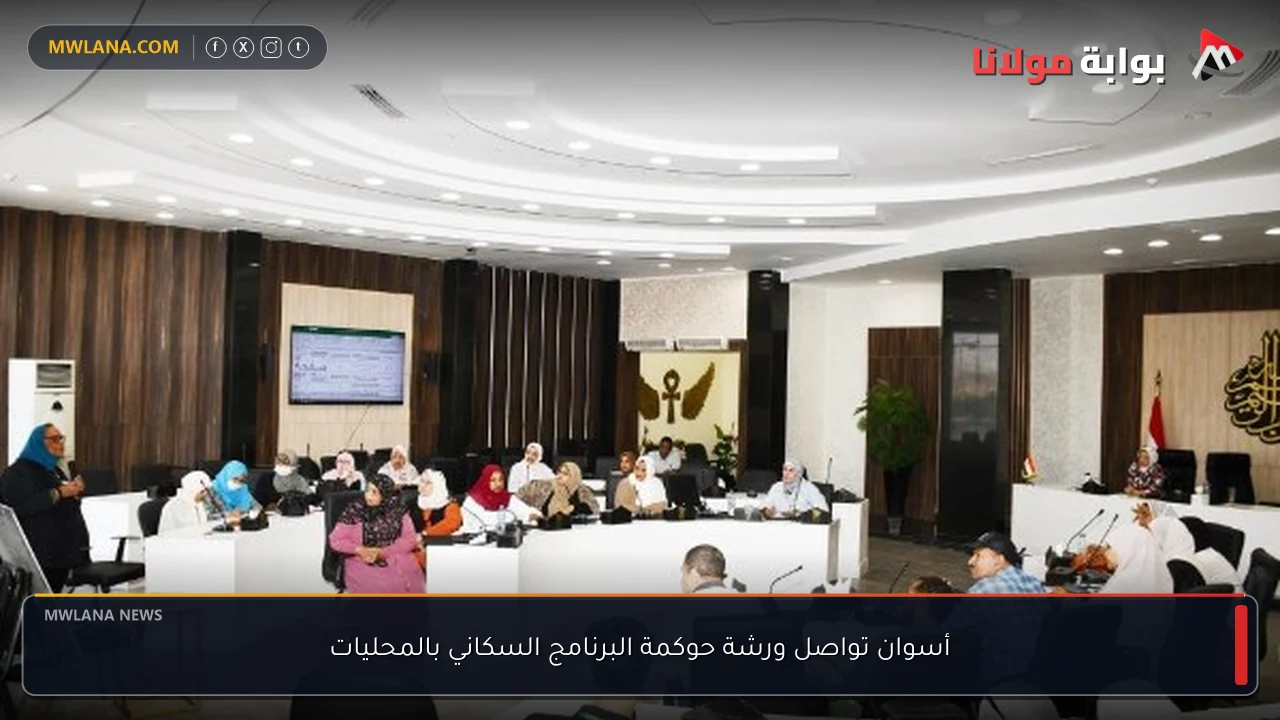 أسوان تواصل ورشة حوكمة البرنامج السكاني بالمحليات