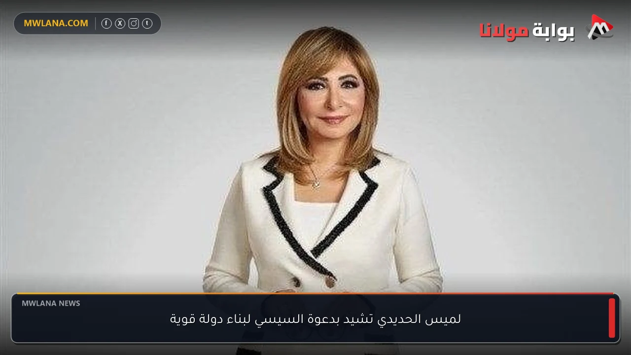 لميس الحديدي تشيد بدعوة السيسي لبناء دولة قوية