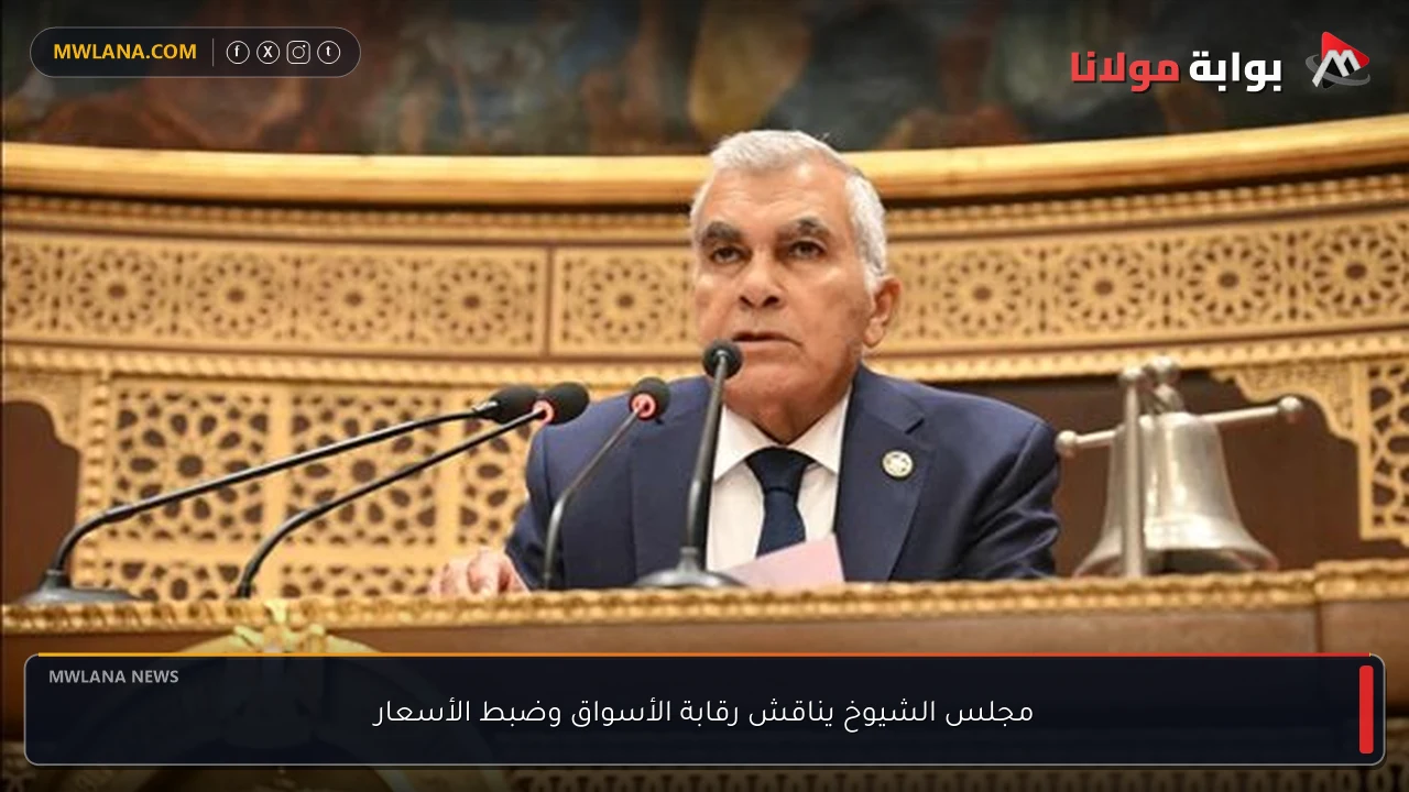 مجلس الشيوخ يناقش رقابة الأسواق وضبط الأسعار