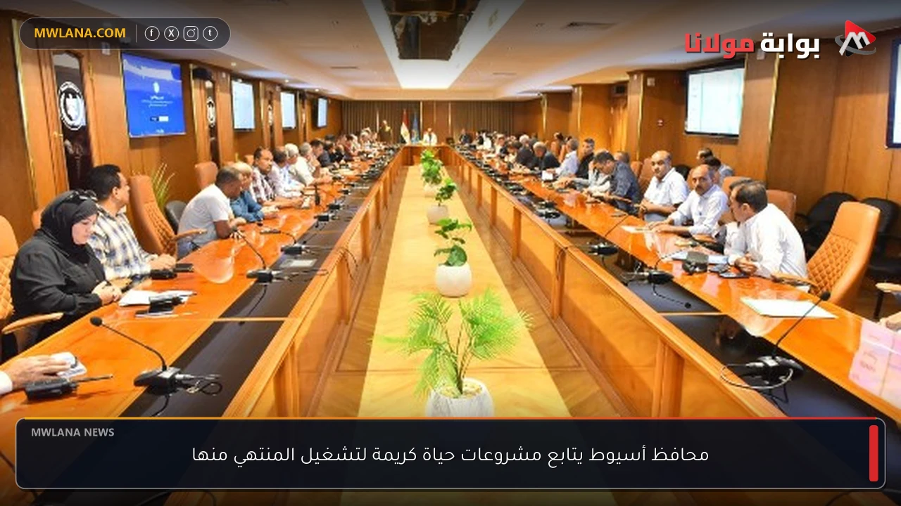 محافظ أسيوط يتابع مشروعات حياة كريمة لتشغيل المنتهي منها
