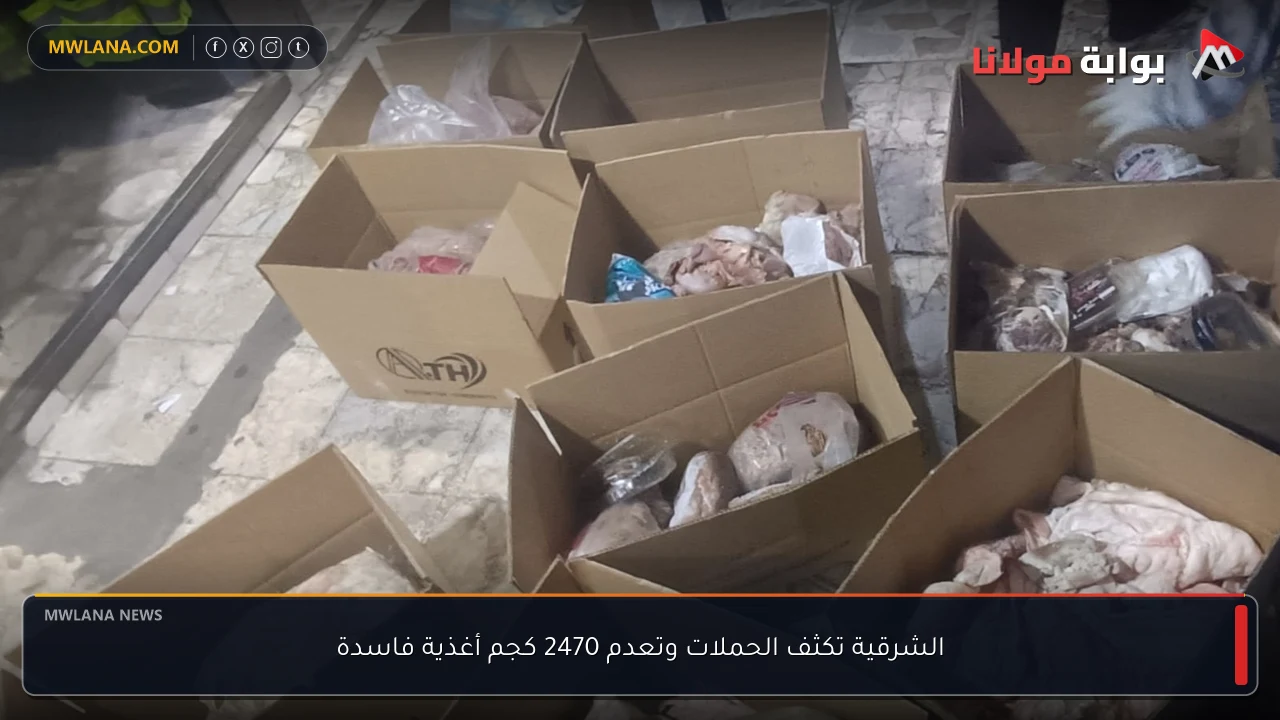 الشرقية تكثف الحملات وتعدم 2470 كجم أغذية فاسدة