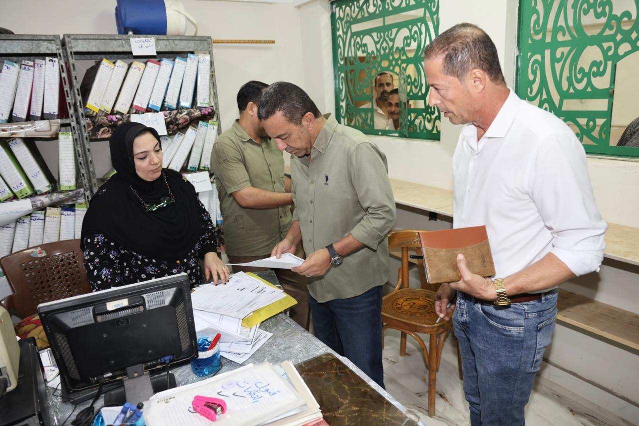 زيارة محافظ المنوفية الوحدة المحلية بشنتا الحجر