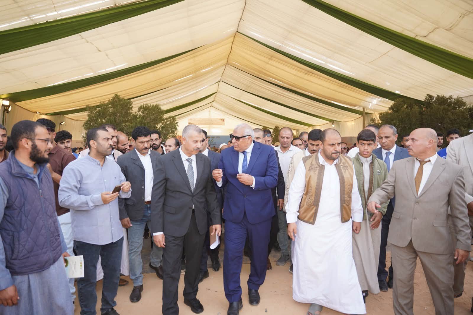 محافظ مطروح يشارك في حصاد الزيتون ويتفقد المعروضات بمهرجان الزيتون