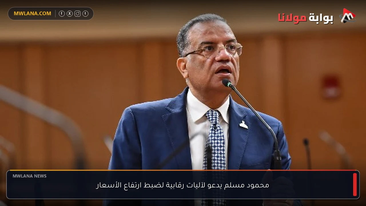 محمود مسلم يدعو لآليات رقابية لضبط ارتفاع الأسعار