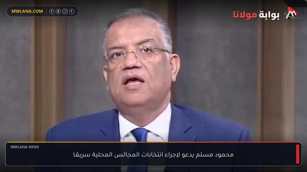 محمود مسلم يدعو لإجراء انتخابات المجالس المحلية سريعًا