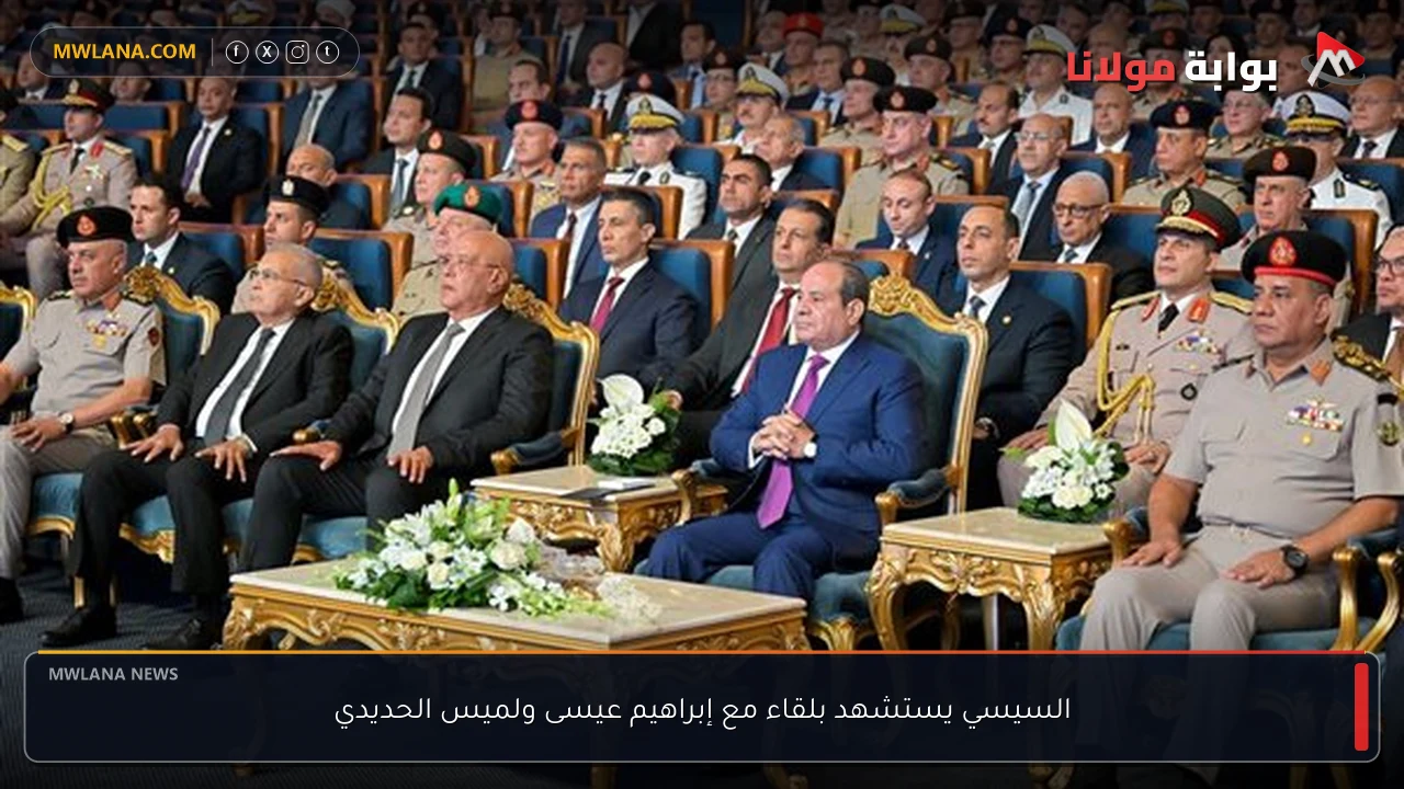 السيسي يستشهد بلقاء مع إبراهيم عيسى ولميس الحديدي