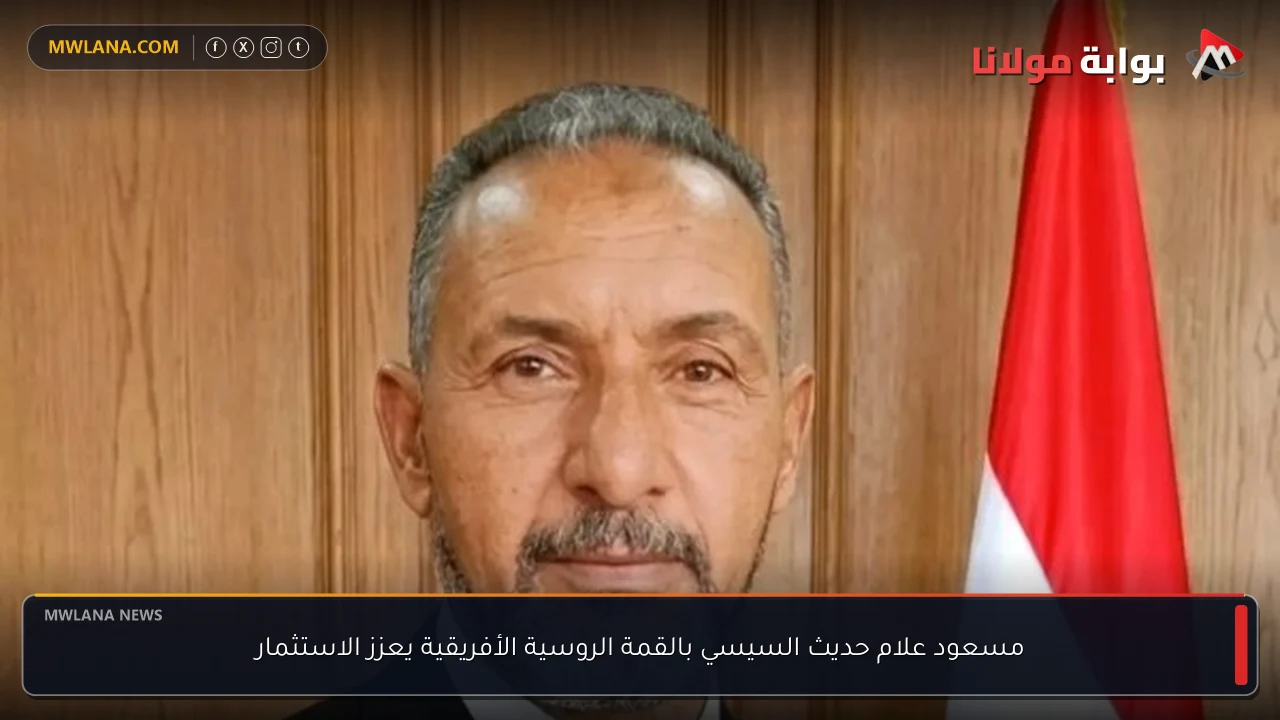 مسعود علام حديث السيسي بالقمة الروسية الأفريقية يعزز الاستثمار