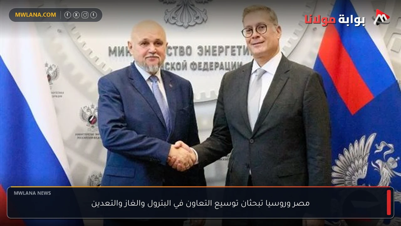 مصر وروسيا تبحثان توسيع التعاون في البترول والغاز والتعدين