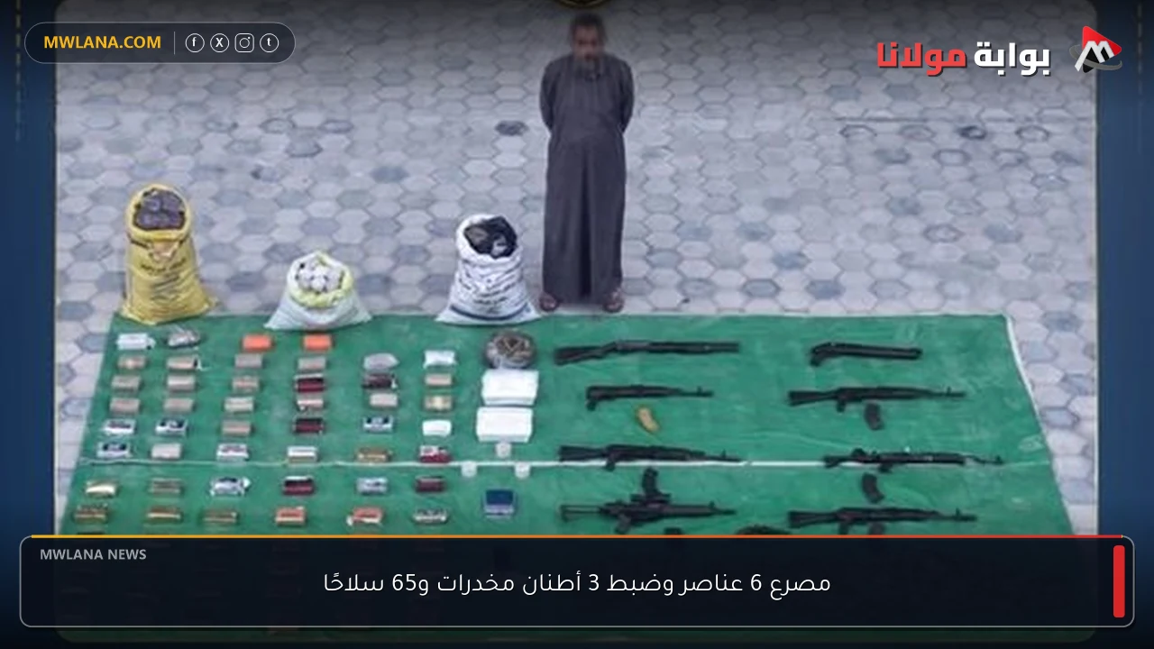 مصرع 6 عناصر وضبط 3 أطنان مخدرات و65 سلاحًا