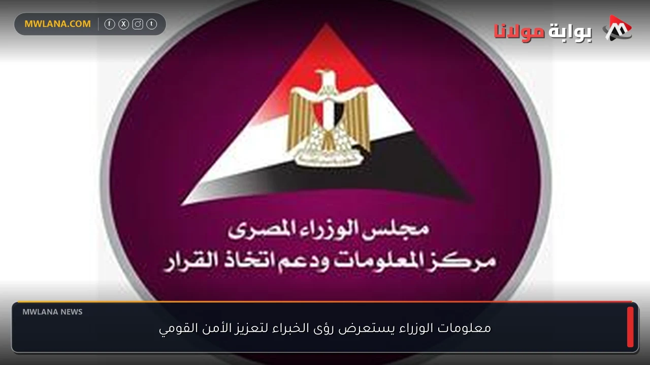 معلومات الوزراء يستعرض رؤى الخبراء لتعزيز الأمن القومي