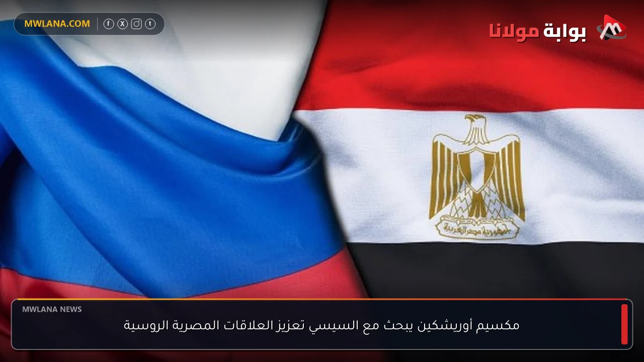 مكسيم أوريشكين يبحث مع السيسي تعزيز العلاقات المصرية الروسية