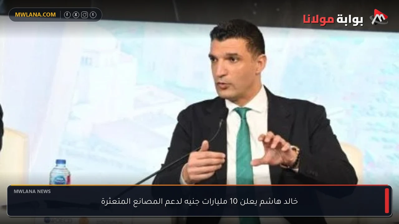 خالد هاشم يعلن 10 مليارات جنيه لدعم المصانع المتعثرة