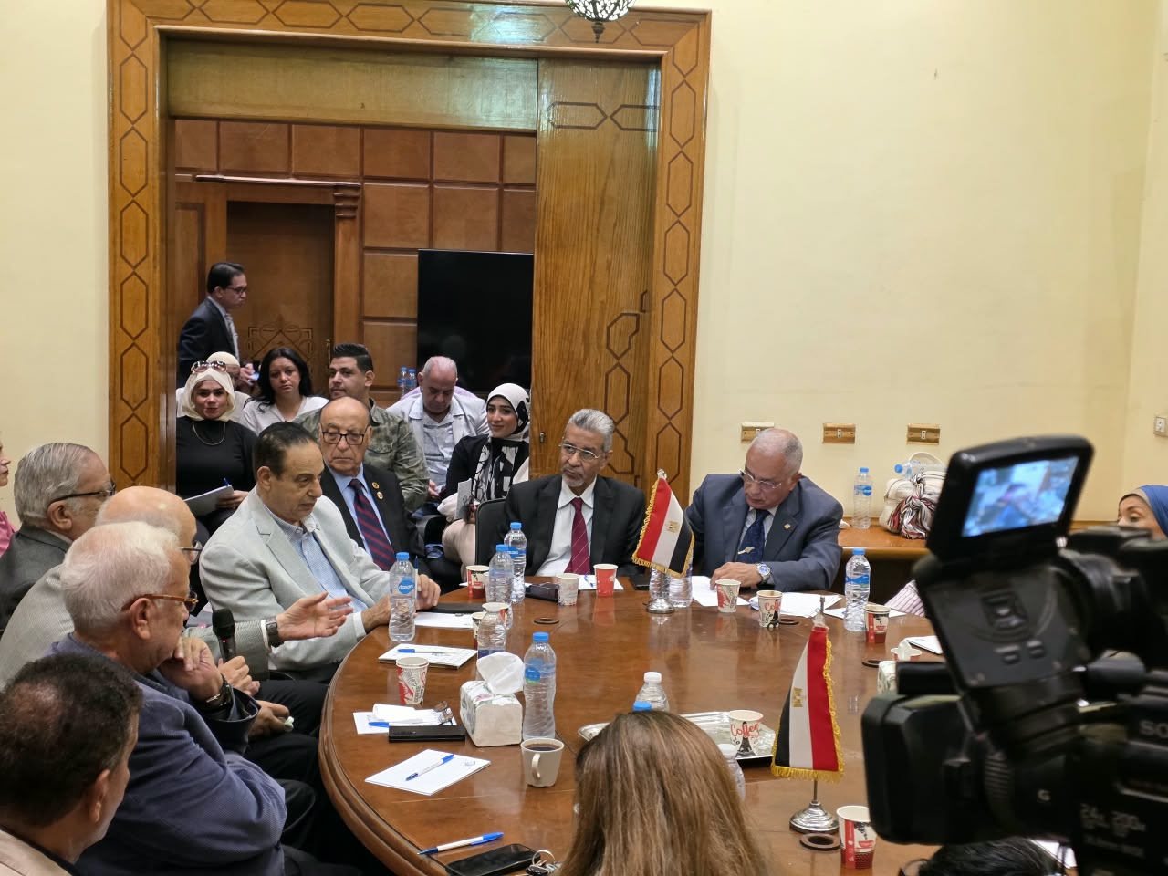  الاجتماع الأسبوعي لحزب الغد برئاسة المهندس موسى مصطفى موسى