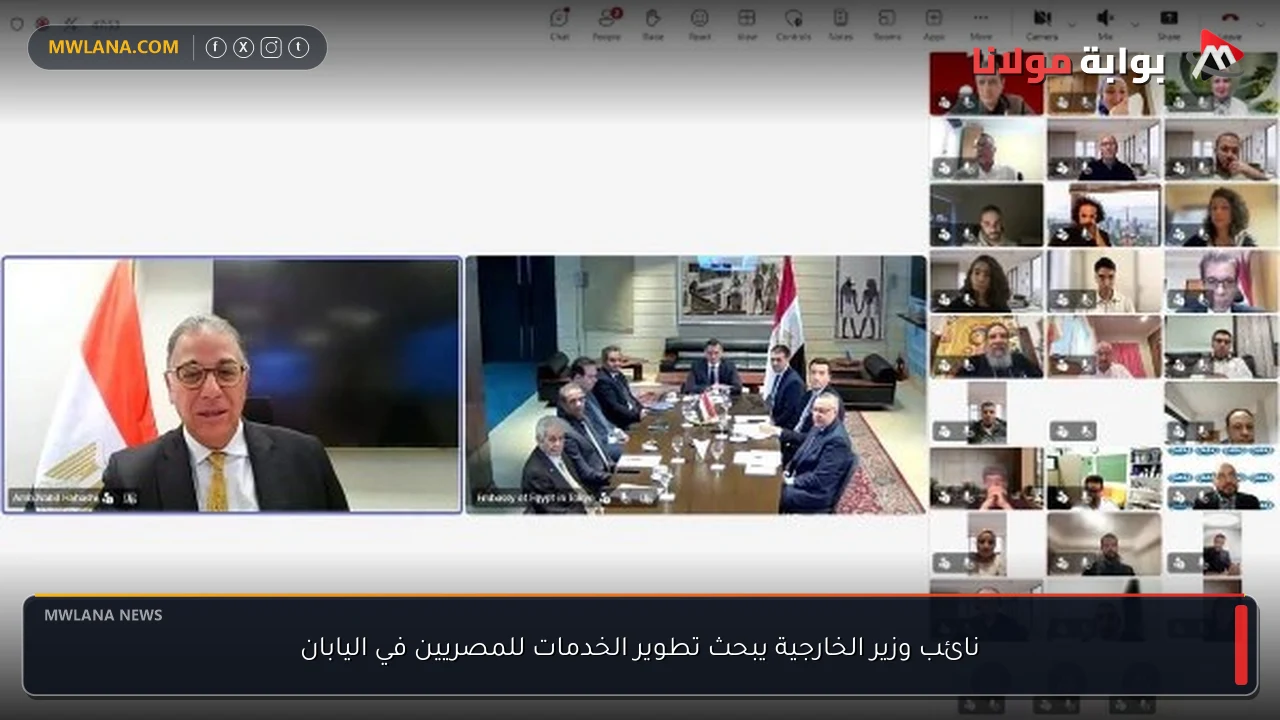 نائب وزير الخارجية يبحث تطوير الخدمات للمصريين في اليابان