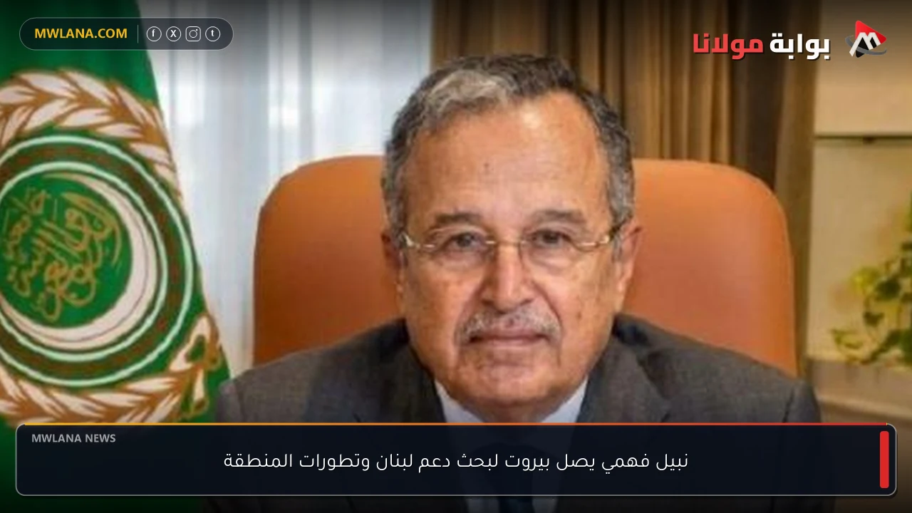 نبيل فهمي يصل بيروت لبحث دعم لبنان وتطورات المنطقة