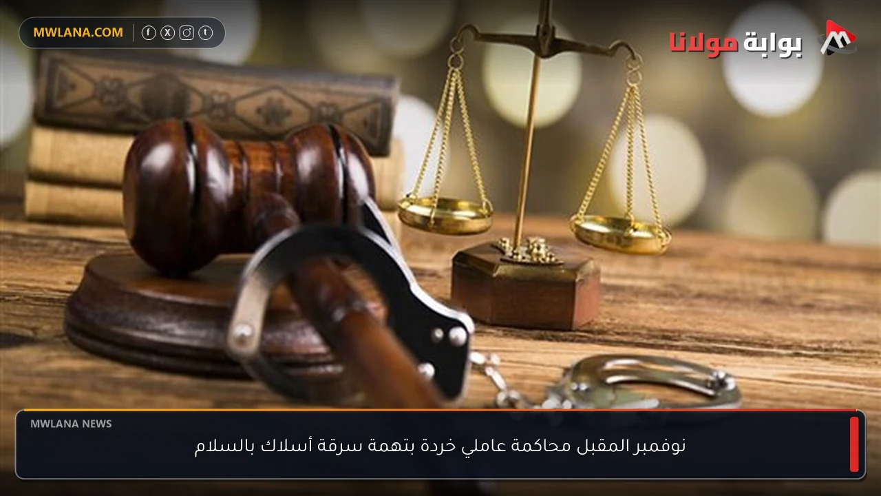 نوفمبر المقبل محاكمة عاملي خردة بتهمة سرقة أسلاك بالسلام