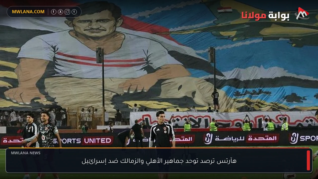 هآرتس ترصد توحد جماهير الأهلي والزمالك ضد إسرائيل