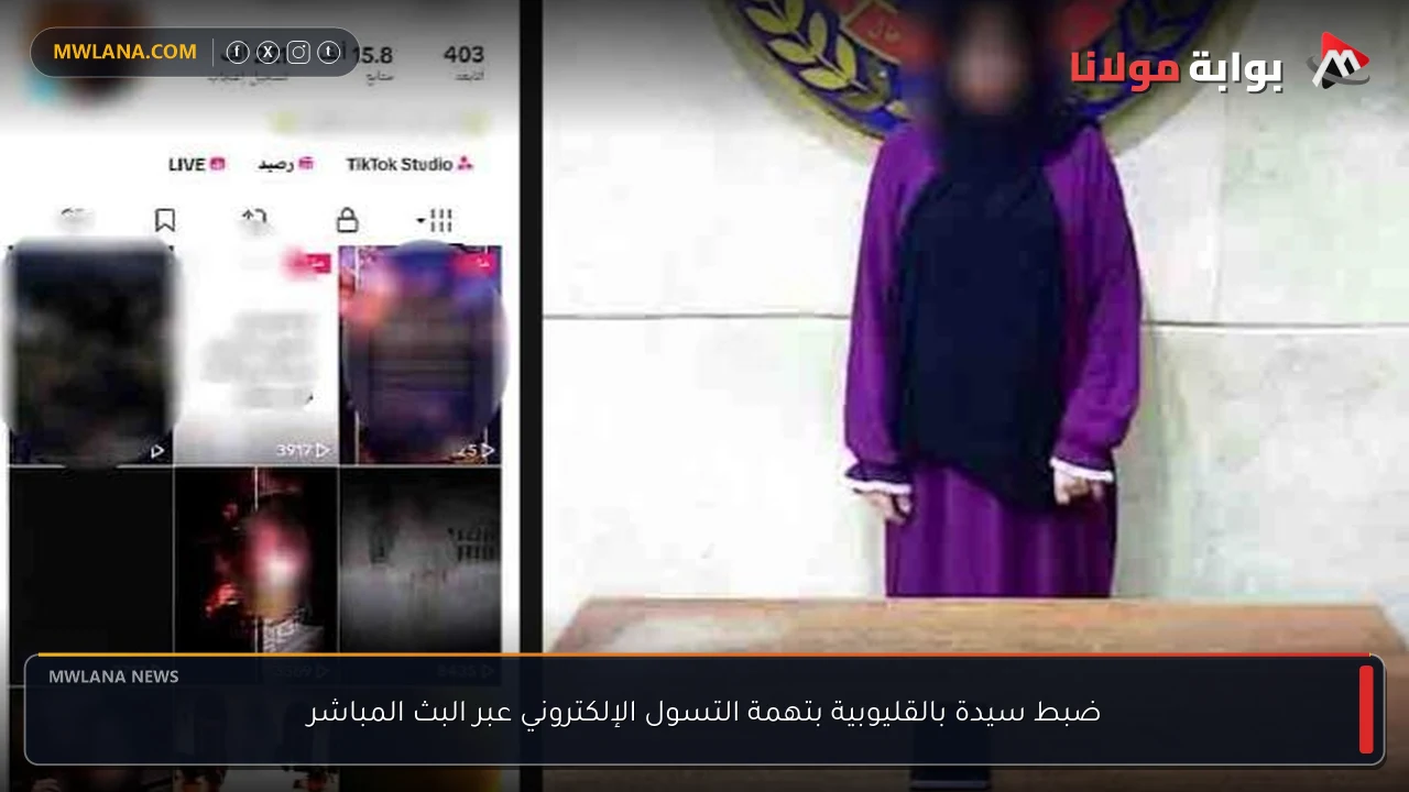 ضبط سيدة بالقليوبية بتهمة التسول الإلكتروني عبر البث المباشر