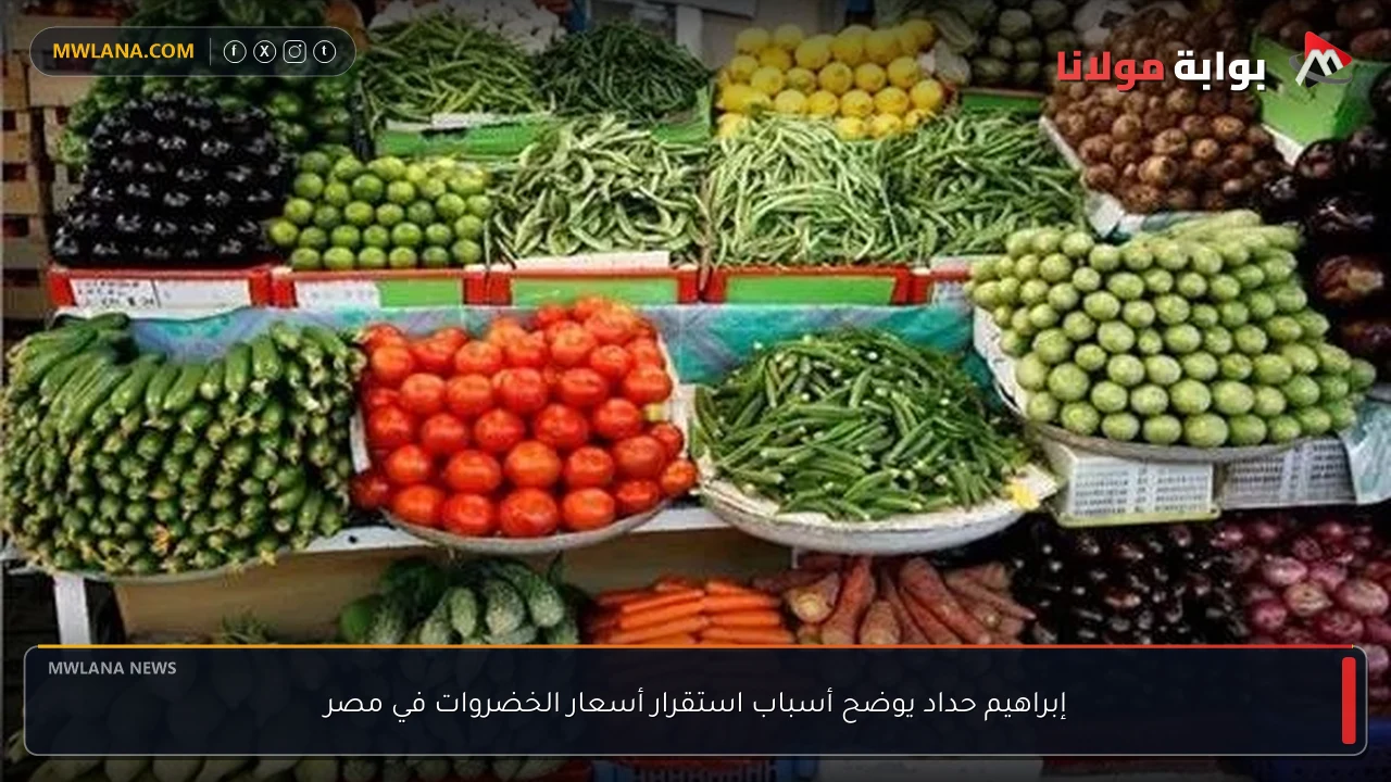 إبراهيم حداد يوضح أسباب استقرار أسعار الخضروات في مصر
