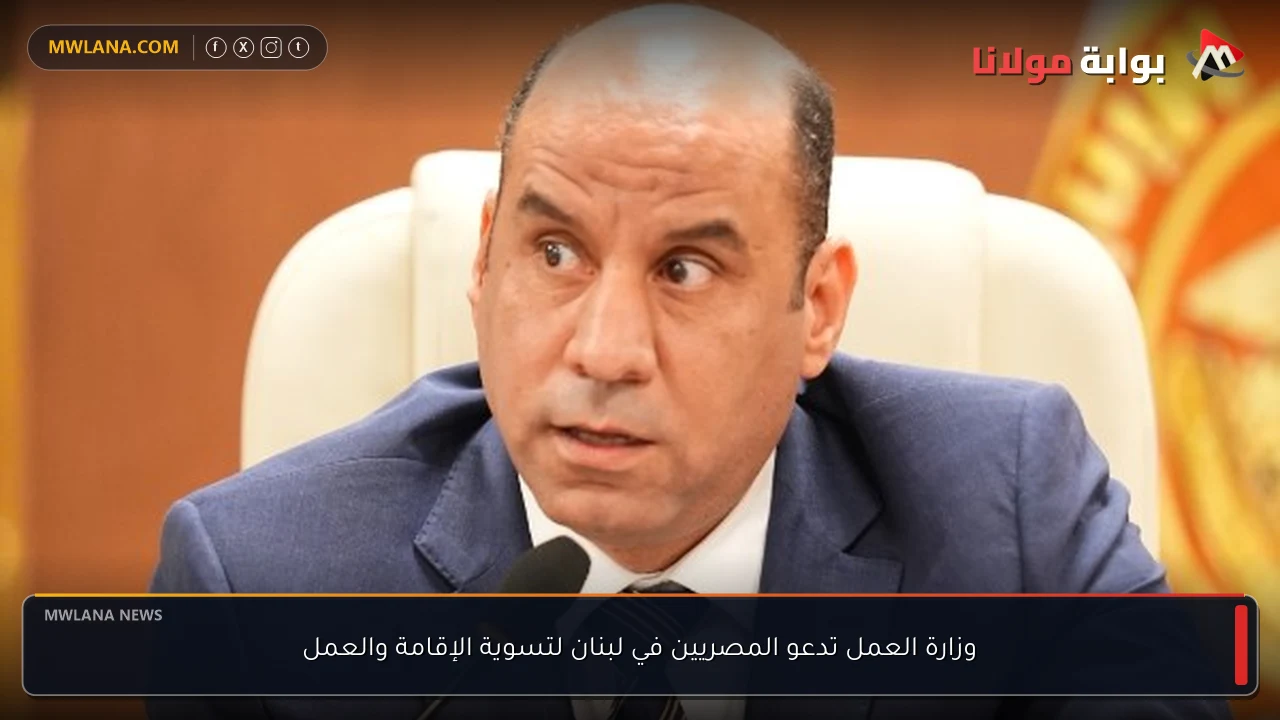 وزارة العمل تدعو المصريين في لبنان لتسوية الإقامة والعمل