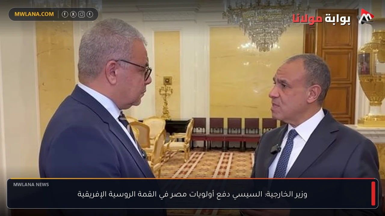 وزير الخارجية: السيسي دفع أولويات مصر في القمة الروسية الإفريقية