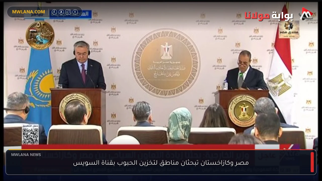 مصر وكازاخستان تبحثان مناطق لتخزين الحبوب بقناة السويس