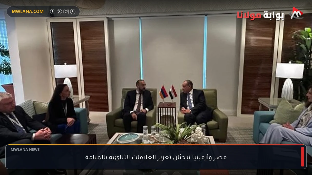 مصر وأرمينيا تبحثان تعزيز العلاقات الثنائية بالمنامة