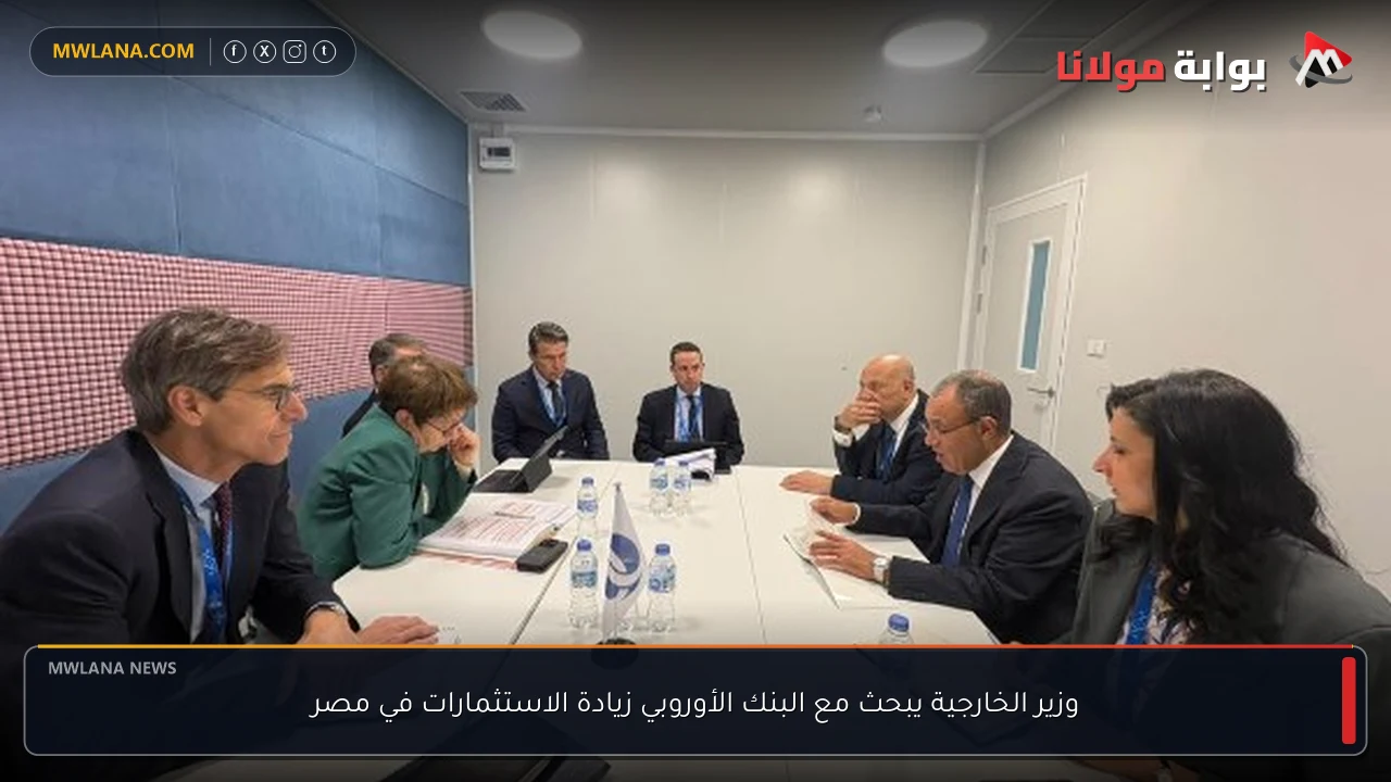 وزير الخارجية يبحث مع البنك الأوروبي زيادة الاستثمارات في مصر