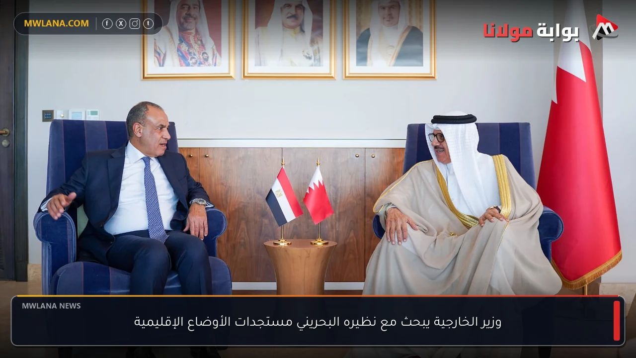 وزير الخارجية يبحث مع نظيره البحريني مستجدات الأوضاع الإقليمية